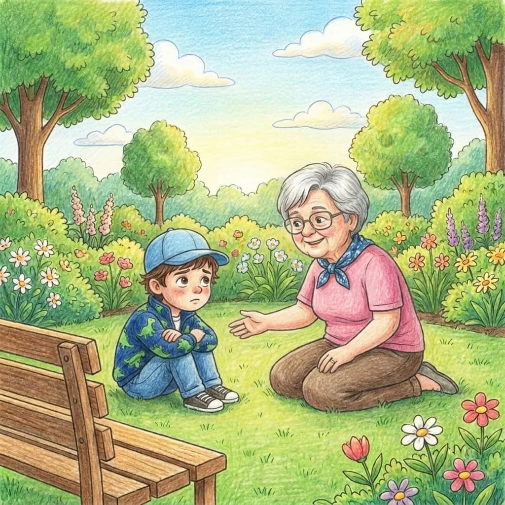 Enttäuscht krabbelte Finn wieder hervor. Kein Piksi. Oma Gilli lachte leise. „Gute Idee, mein Schatz. Aber vielleicht m…