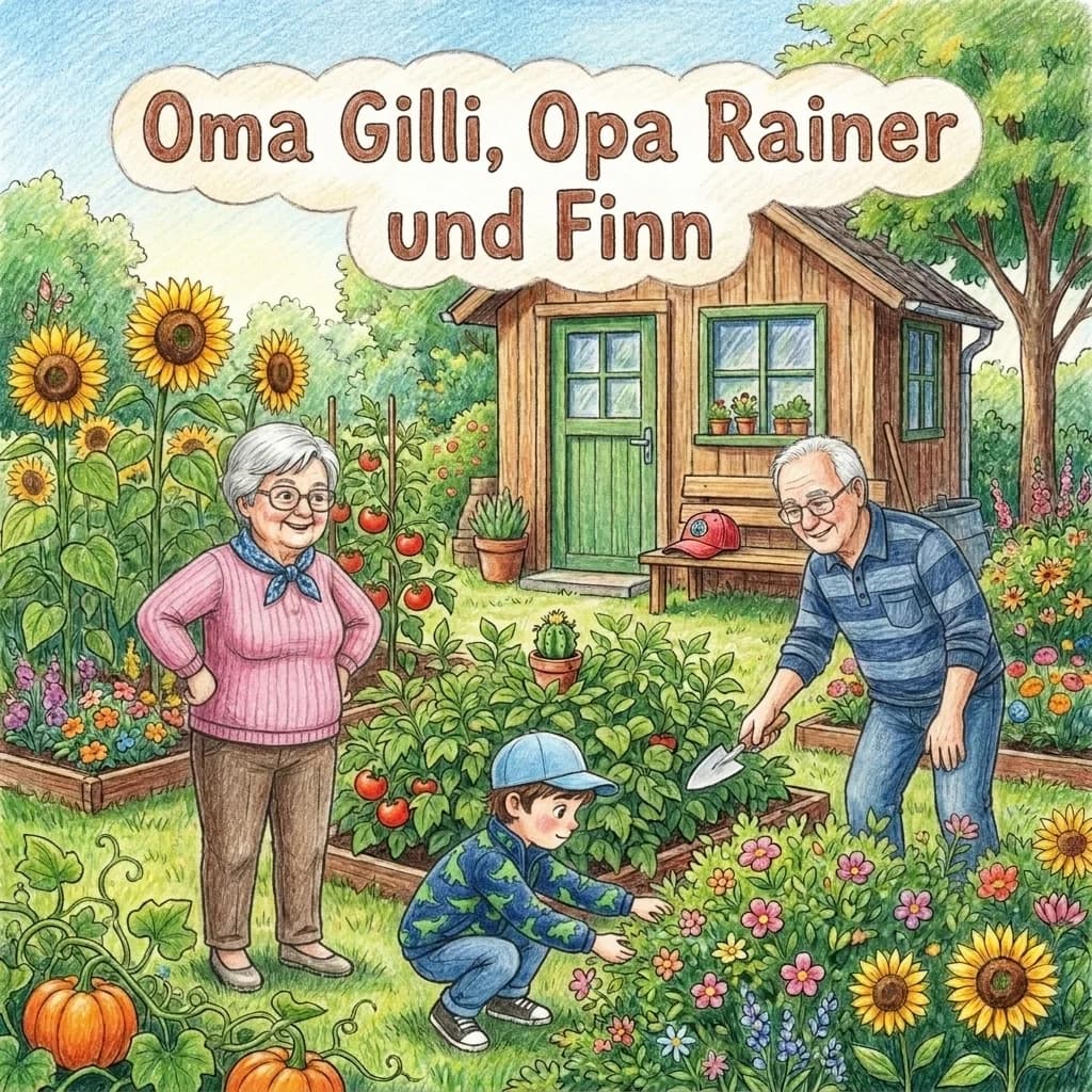 Cover von „Oma Gilli, Opa Rainer und Finn“