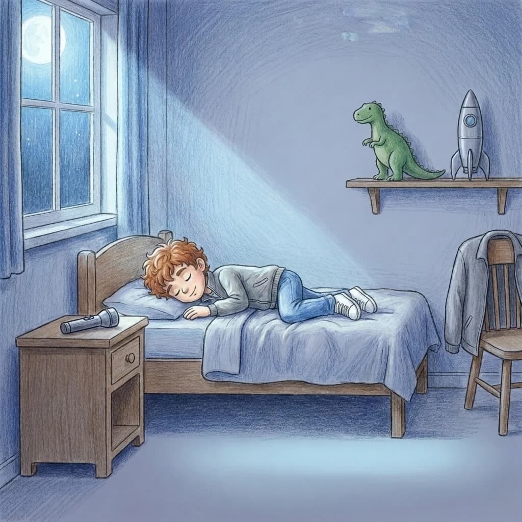 Zurück im Bett schaltete Sven das Mut-Licht aus. Die Dunkelheit war jetzt anders – weich und ruhig, wie eine kuschelige…